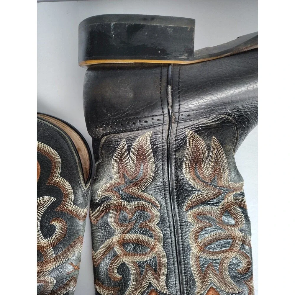 Twisted X Mens Size 8B WRS0006 Leather Steel Toe Square Western Work Barn Boots